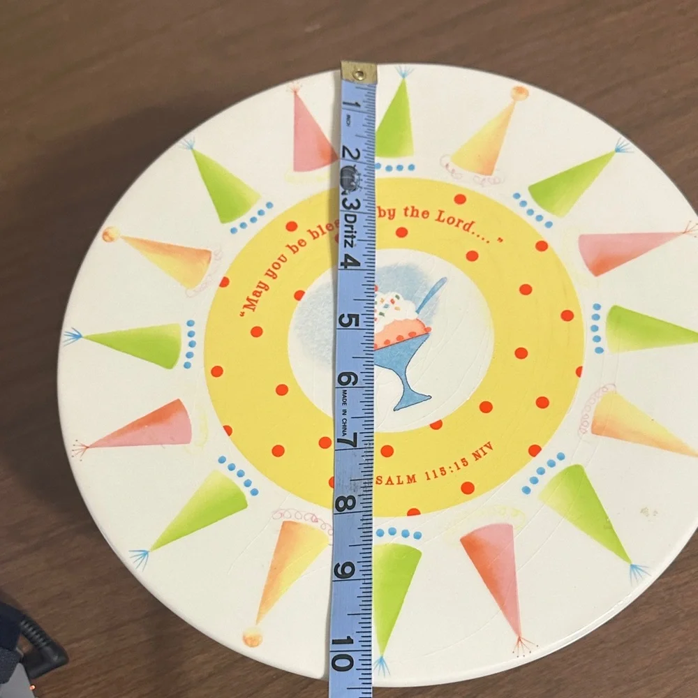 DaySpring Cake Stand “May you be blessed by the Lord…”